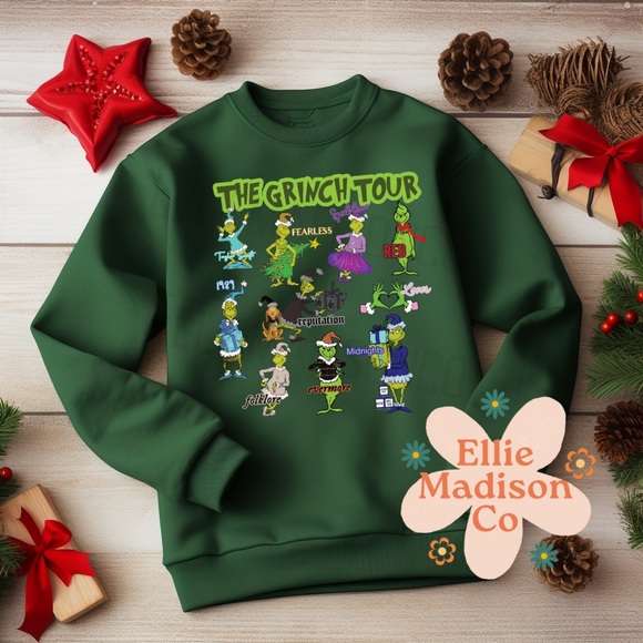 The Grinch Tour inspired by Taylor Swift Eras Tour | Crewneck | Sweatshirt - Picture 9 of 11